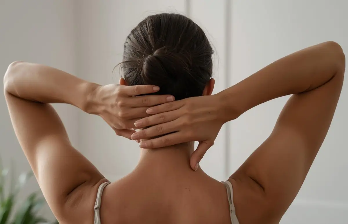 Gentle neck and shoulder stretches